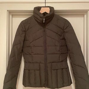 KENNETH COLE REACTION Olive Green Puffer Down Jacket size XS